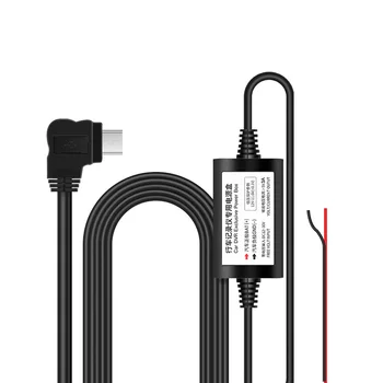12/24V 5V 2.5 micro USB hardwire auta Dvr napájací adaptér kábel pre prístrojový panel cam D30/V20/V28 ochrany nízkeho napätia 3M