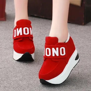 2020 na jar a na jeseň nový trend dámske topánky zvýšiť ľahký klin s jedným topánky 8 cm platforma ležérne topánky.