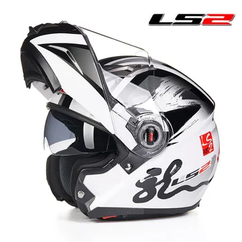 LS2 FF370 Flip up Motocyklové prilby dual štít s vnútorné slnečné šošovky modulárny moto racing prilby ECE schválené motorky prilby