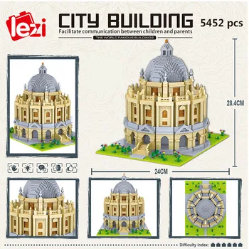 Diamond Architektúry Model Stavebné Bloky Taj Mahal Big Ben, Londýn, Paríž, Harvard University Micro Konštrukcia Hračky Geat Stenu