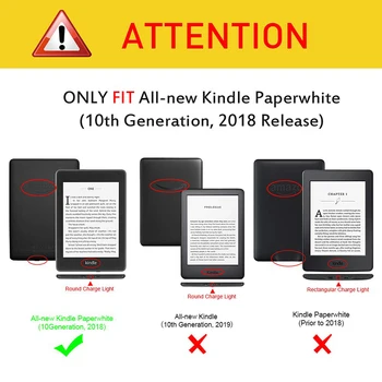 Prípad pre Všetkých-Nový Kindle Paperwhite 2018 (10. Gen 2018 Uvoľnenie) Kryt s Auto Sleep/Wake pre Kindle Paperwhite 4 E-Reader