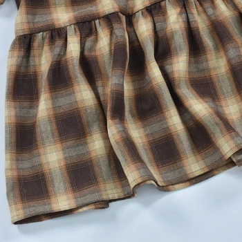 Šaty Pre Ženy Bežné Linky Veľké lem Prehrabať Houndstooth Prehoz na Jar Jeseň Módne Dámy Dovolenku Oblečenie Nový Príchod 2021