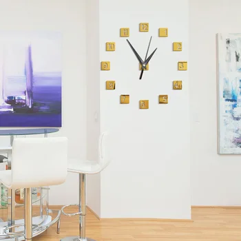 Nový domov dekor veľké množstvo zrkadlo módne moderné Quartz hodiny obývacia izba beddroom diy nástenné hodiny nálepky hodinky, Nástenné hodiny 121