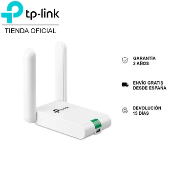 USB WiFi adaptér TP-LINK TL-WN822N Wireless N 300Mbps, vysoká citlivosť, 2 antény 3dBi, 1,5 m kábel, siete, WPS, QSS