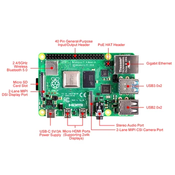 S ROBOT Nové 2019 Úradný Pôvodné Raspberry Pi 4 Model B Rozvoj Doske Auta RAM 1G/2G/4G 4 Jadro PROCESOR 1,5 Ghz RPI7