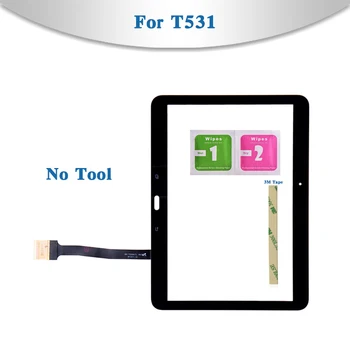 Pre Samsung Galaxy Tab 4 10.1 SM-T530 T530 SM-T531 T531 T535 Tablet Dotykový Displej Digitalizátorom. Senzor Predné Vonkajšie Sklo Objektívu, Panel