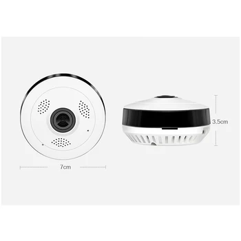 1.3 MP 360 Stupeň Fisheye Panoramatická Kamera Wifi Bezdrôtové Kamery Home Security Network Video Dohľad IR Noc Verzia V380Pro
