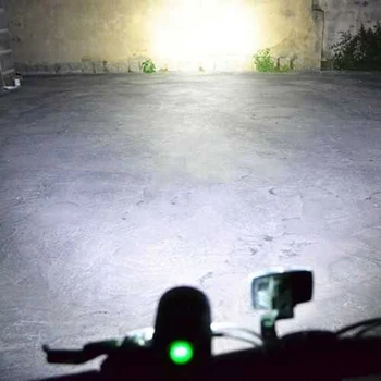 2000 lumenov T6 led Svetlá na Bicykel + batéria +1pcs Varovanie zadné zadné svetlo Bicyklov Svetla cyklistické Vedúci svetlo baterky na bicykli