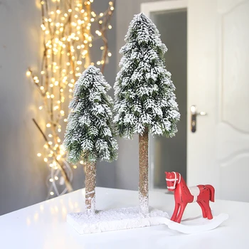 Vianočný Sneh sprej ploche malý Vianočný stromček, dekorácie, svadobné mall recepcii nábytok mornaments vianočný darček