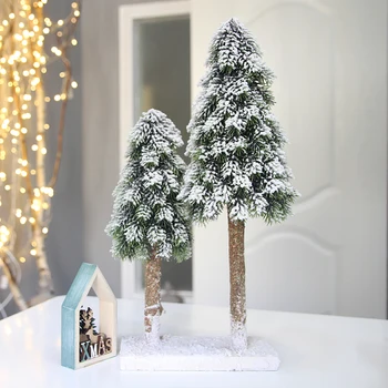 Vianočný Sneh sprej ploche malý Vianočný stromček, dekorácie, svadobné mall recepcii nábytok mornaments vianočný darček