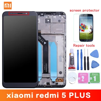 Pôvodný Pre Xiao Redmi 5 Plus LCD Displej + Rám 10 Dotykový Displej Redmi5 Plus LCD Digitalizátorom. Nahradenie Opravy Náhradných Dielov
