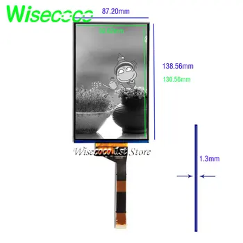 Wisecoco Monochromatický Displej 6 Palcový 2k 3d Tlačiarne 6.08 palcový Mono Lcd Displej 1620x2560 Mipi Rada DLP/SLA Vysokou Priepustnosťou Svetla