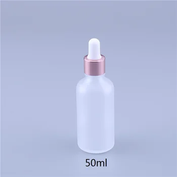 100ks/veľa veľkoobchod 5ml 10 ml 15ml 20ml 30 ml 50 ml 100 ml sklo matné esenciálny olej, fľaša s rose spp kvapkadla