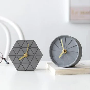 Cement hodiny formy cementu silikónové formy hodiny kyvadlo formy domova módne výrobky geometrické hodiny silikónové formy