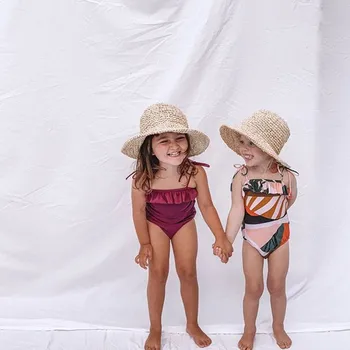 Matka Dcéra Plavky 2019 Lete Opustí Rodinu Zodpovedajúce Plavky Sady Maminku a Mňa Oblečenie Holiday Beach Sexy Bikiny Žien