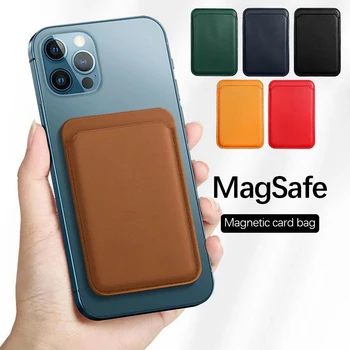 Luxusné ForMagSafe puzdro Pre Apple iPhone 12 Pro Max Mini Card Taška Magnetické Módne Peňaženky Karty Držiteľa Kryt iphone12 12pro