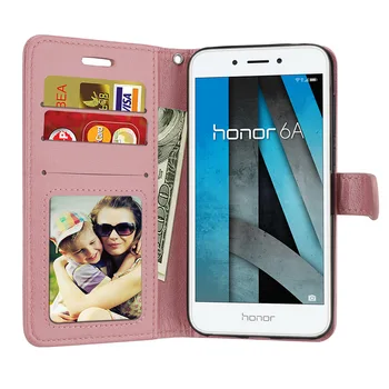 Pre Huawei Honor 6A DLI-TL20 DLI-AL10 Prípade Flip Prípade Česť 6 Smartphone Peňaženky, Kožené Kremíka Shockproof Ochranné puzdro