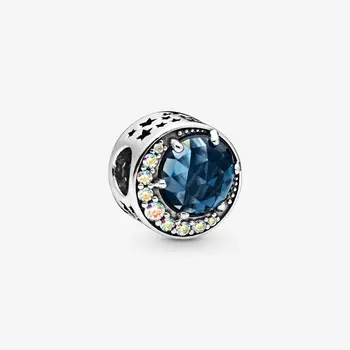 2020 Jar nové 925 Sterling Silver Korálky Mesiac a Nočnej Oblohe Charms fit Pôvodné Pan Náramky Ženy DIY Šperky