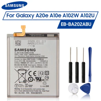Originálne Batérie Samsung EB-BA202ABU Pre Samsung Galaxy A20e A202F A10e A102W A102U Originálne Batérie