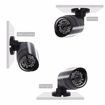 AZISHN HD 720P 960P 1080P 48V PoE IP Kamera, Vonkajšie Nepremokavé INFRAČERVENÉ Nočné Videnie kamerový Bezpečnostný Bullet IP CCTV Kamery