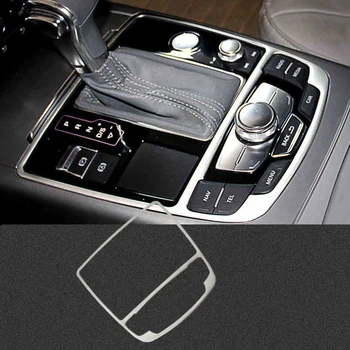 Auto-Styling Pre Audi A6, A7 A7 2012-2017 Vysoko Kvalitnej Nerezovej Ocele Radenie Panel Rám Orezania Dekoračné Nálepky