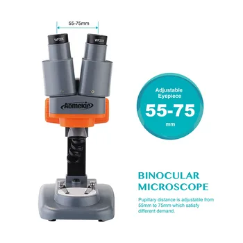 40X Binokulárne Stereo Mikroskopom s Vyššie LED Široké zorné Pole pre PCB Spájky Mobile Repair Tool Minerálne Vzor Sledovanie