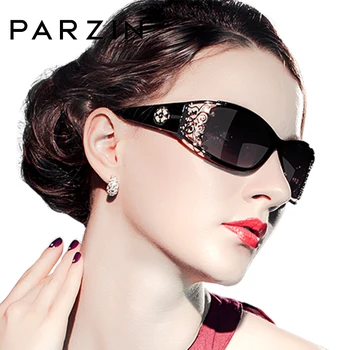 PARZIN Luxusné Značky Vintage Ženy Polarizované slnečné Okuliare Dámske Slnečné Okuliare Pre Ženy Duté Čipky Ženské Okuliare Pre Jazdy
