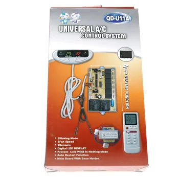 Chigh kvality split klimatizácia riadiacej dosky pcb úprava rada ovládací panel QD-U11A s teplotou displej
