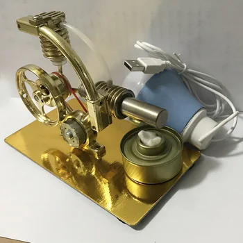 Mini Stryn motora miniatúrny model parnej energie technológia malých výrobných malé energie Ming experimentálne hračky