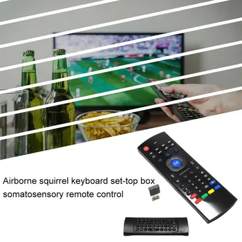 2.4 G Vzduchu Myš Bezdrôtová klávesnica S Hlasové Funkcie Lietať Mouse2.4GHz Myši Infrared Bezdrôtovú Klávesnicu Pre Smart TV