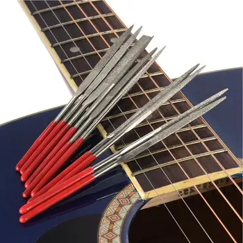 10 Ks/Set Gitara Pražec Matica Sedlo Slot Pickguard Brúsenie Súbor Gitara Nástroj Na Opravu Gitarové Príslušenstvo