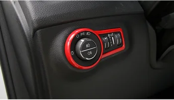 Sansour Pre Jeep Compass 17+ Interiéru predné svetlo na Čítanie Tlačidlo Prepnúť Dekoratívne Rám Orezania Krúžok Nálepky, Kryt ABS Auto Styling