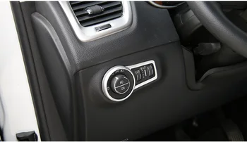Sansour Pre Jeep Compass 17+ Interiéru predné svetlo na Čítanie Tlačidlo Prepnúť Dekoratívne Rám Orezania Krúžok Nálepky, Kryt ABS Auto Styling