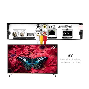Vmade K6 AV/Scart Rozhranie DVB-T2/DVB-T TV Tuner HD Prijímač Digitálneho Terestriálneho Prijímača Podporu H. 265 AC3 Vstavaný Sieťový