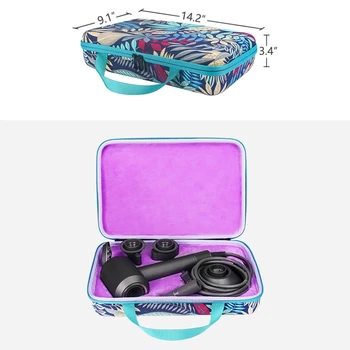 Pevný EVA Cestovné puzdra Kryt Skladovanie Taška Puzdro Puzdro Kontajner Box pre Dyson Nadzvukové sušič na Vlasy HD01 HD03