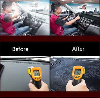 Pre Toyota C-H CHR 2016 2017 2018 Dashmat Panel Kryt Mat Pad Slnečník Nástroj Ochranný Koberec Auto Styling Príslušenstvo