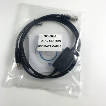 2 ks Univerzálny Nový dátový USB stiahnuť kábel s Win7/Win8/Win10 systém pre Sokkia Topcon Južnej Stonex Gowin Celkom Stanice