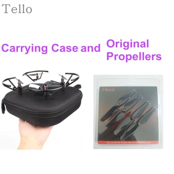 EVA tello Prenosné Ochranné puzdro puzdro Úložný Box a Originálne tello Vrtule Quick-Release Vrtule Pre DJI tello