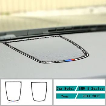 Carbon Fiber Auto Príslušenstvo Interiér, prístrojová doska Horn Úpravou Ochranný Kryt, Trim Samolepky Pre BMW 5 Series F10 2011-2017