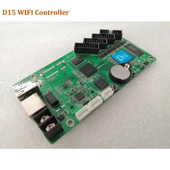 Asynchrónne HD-D15 4*HUB75 dátové rozhranie RGB farebný led displej, WIFI, USB ovládanie karty,Malá veľkosť obrazovky ovládacieho karty