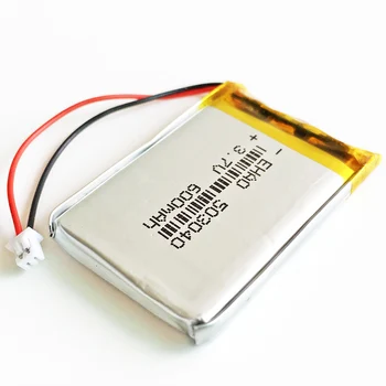 3.7 V, 600mAh batérie 503040 Lítium-Polymérová Nabíjateľná Batéria JST 1,25 mm 2pin Pre Mp3 DVD, Fotoaparát, GPS, PSP bluetooth elektroniky
