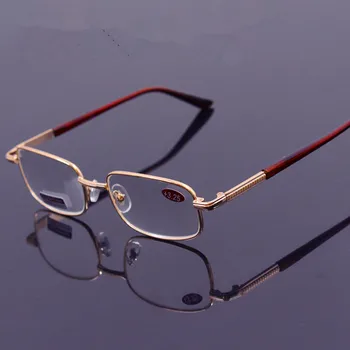 Módne Kovové pánske Okuliare na Čítanie ženy krištáľové Sklenené šošovky Prezieravosť Presbyopia okuliare +0.50, aby +100 +200 +250 +600