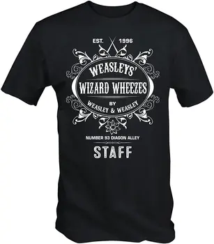 Mens Punk Tee Tričko Weasleys Sprievodca Wheezes Klasické T Tričko Faddish Módy Tlače Topy T Shirt Muž