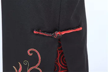 Šanghaj Príbeh Dámy Zmes Vlnené nohavice Čínskej Tradícii Žien Hand-made Maľovanie Svetlice Nohavice Nohavice Čierne