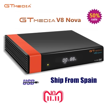 DVB-S2 Gtmedia V8 NOVA satelitná tv prijímača Full HD 1080P Španielsko skladu h.265 Vstavaný wifi GTmedia V8 česť č zahrnuté APLIKÁCIE