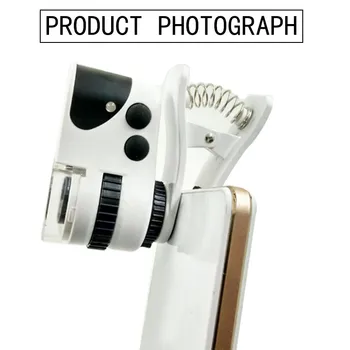 Mini 60x Mikroskopom Lupy S LED zväčšovacie sklo Univerzálny Nástroj Makro Objektív Optický Zoom zväčšovacie sklo Klenotník Nástroj