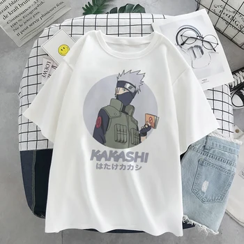 Kakashi, Naruto Módne Japonské Anime T Shirt Sasuke Legrační Karikatúra Žien T-shirt Bežné Pohode Streetwear Tričko Hip Hop Hore