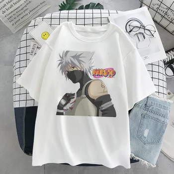 Kakashi, Naruto Módne Japonské Anime T Shirt Sasuke Legrační Karikatúra Žien T-shirt Bežné Pohode Streetwear Tričko Hip Hop Hore