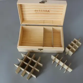 Moderný Dizajn 36 Sloty Drevené Éterické Oleje Box Masívneho Dreva Prípade Aromaterapia Držiak Fľaše Na Uskladnenie Organizátor