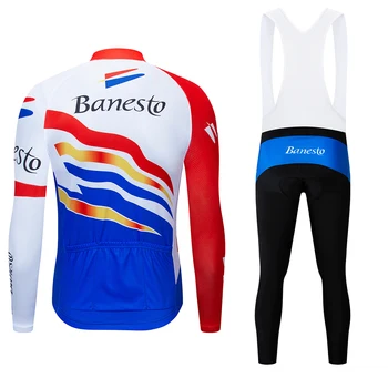 2020 Pro Team Banesto Cyklistické Oblečenie, Dlhé rukávy Priedušná tenké Mužov Cyklistické dresy MTB bike Ropa Ciclismo Cyklus Športové oblečenie